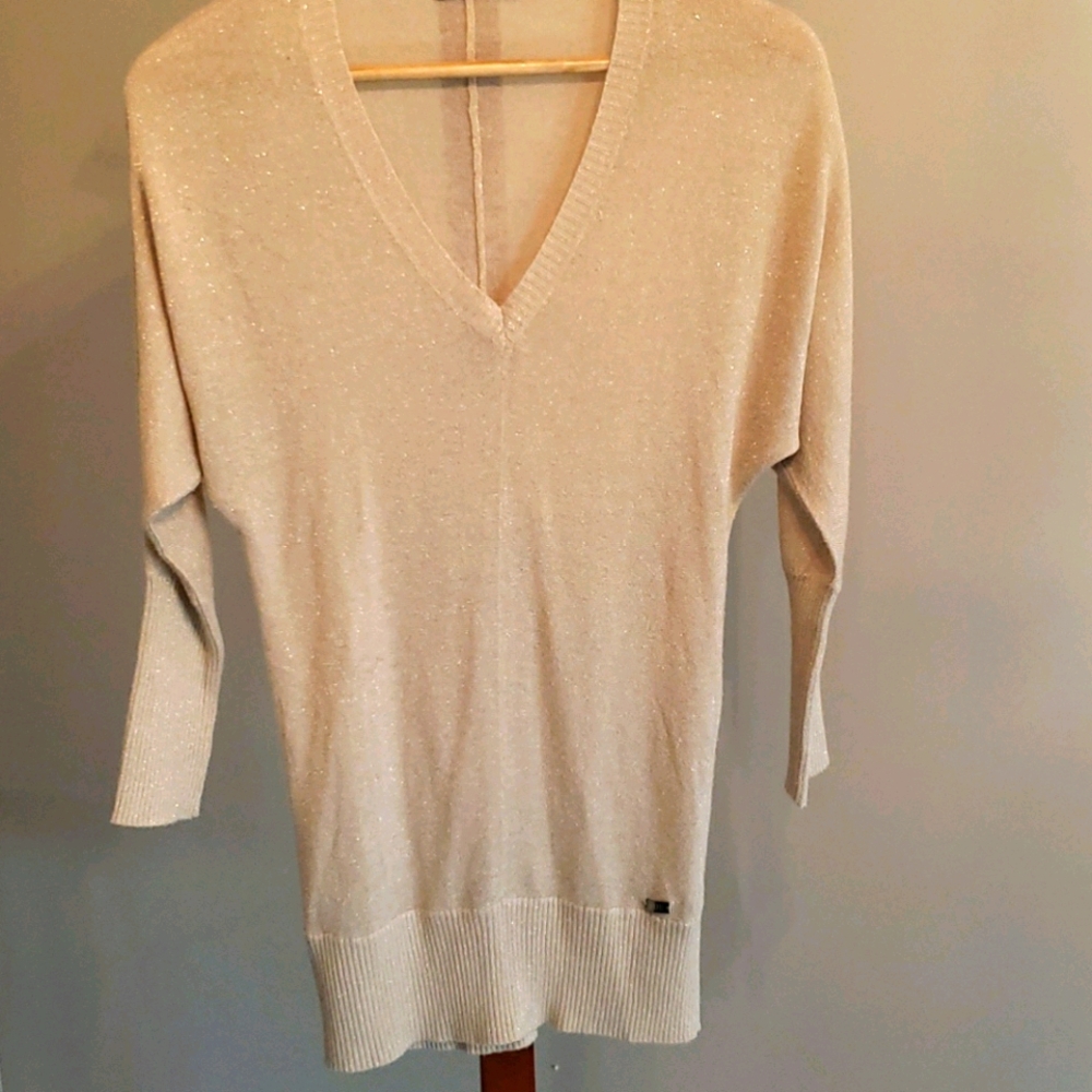 Gold glitter top